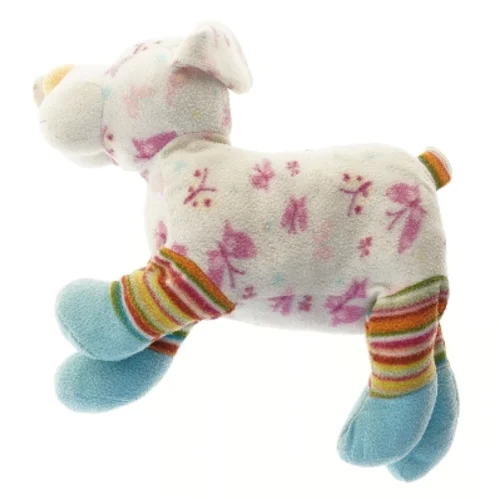 Plysdyr med sommerfugle og stribede ben (str. 40x35 cm)