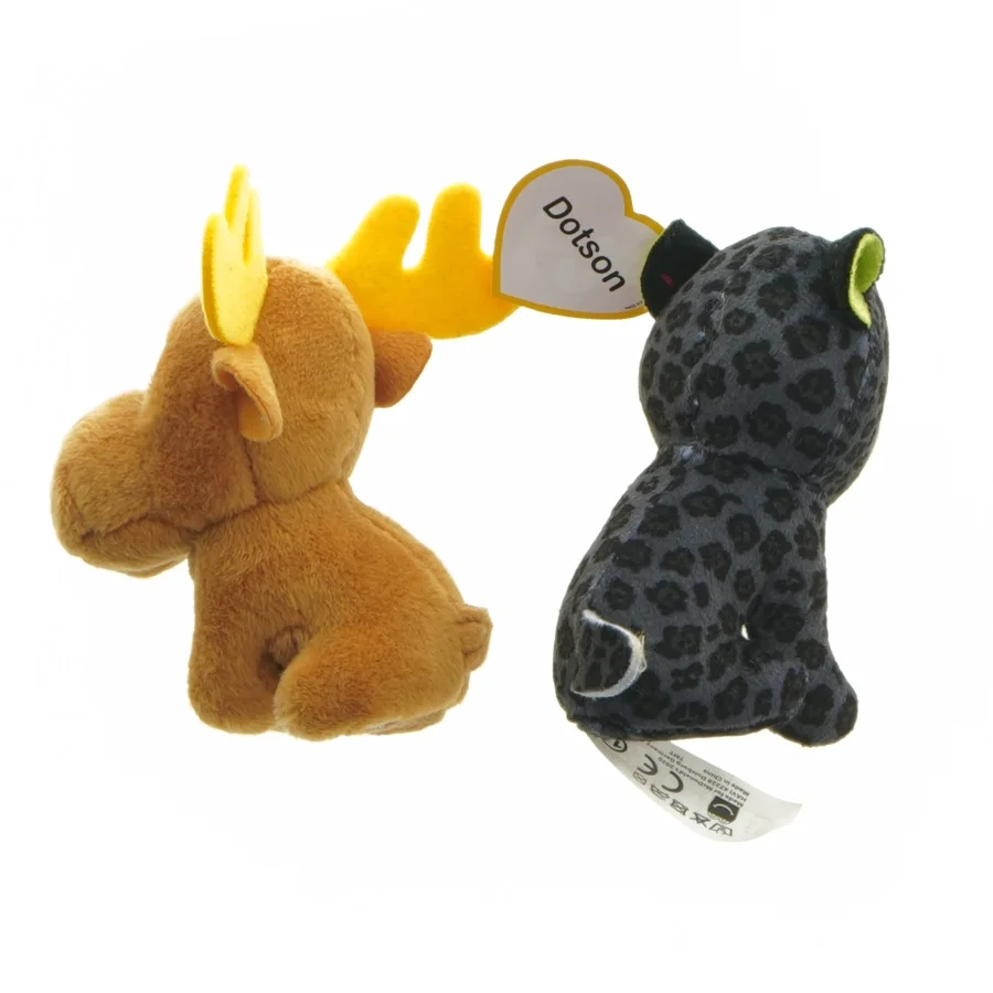 To Ty Beanie Boo bamser fra Ty (str. 9,5 cm)