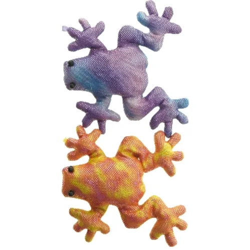 Farverige frø tøjdyr (str. 17 cm)