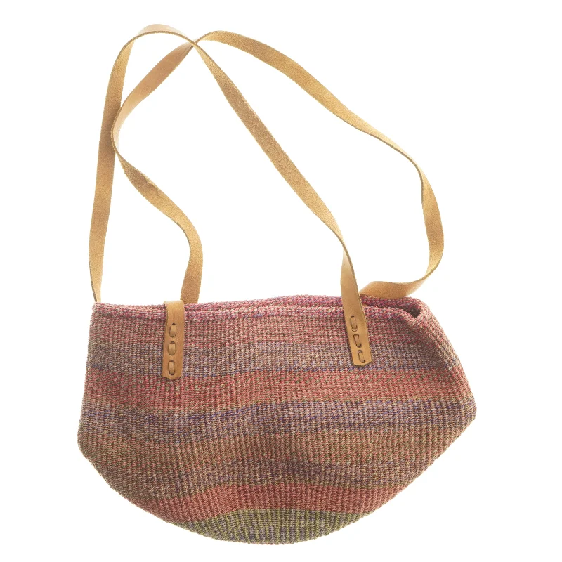 Håndlavet stribet taske (str. 25x38 cm)