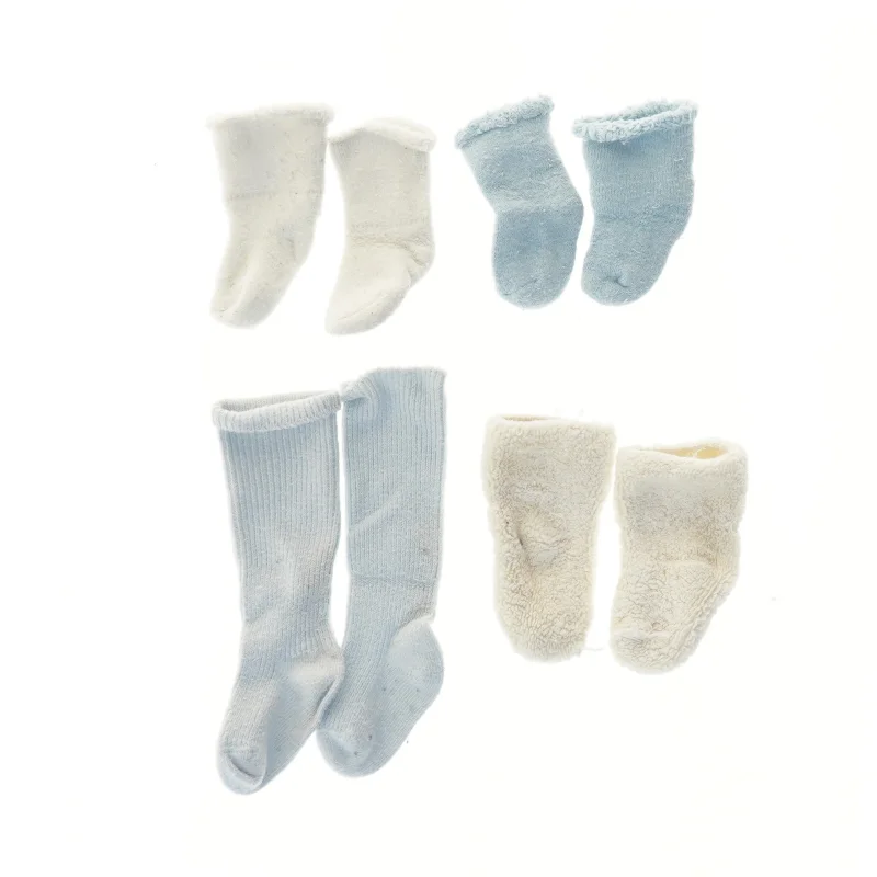 Babysokker i forskellige farver (str. 10-17 cm)