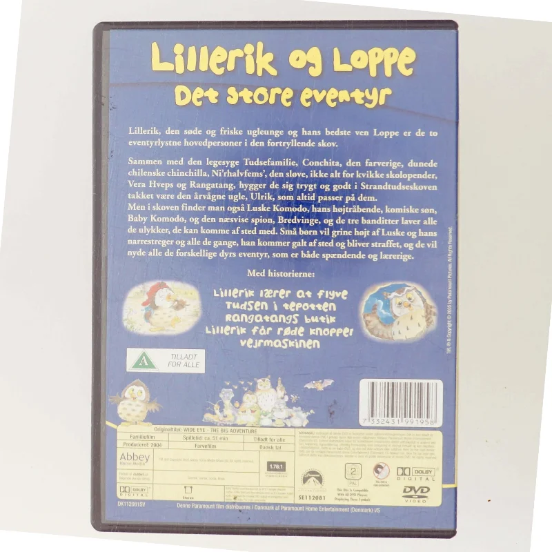 Lillerik Og Loppe - Det Store Eventyr [DVD] (DVD)
