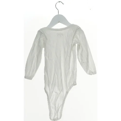 Hvid bodystocking med lange ærmer fra Mm (str. 86)