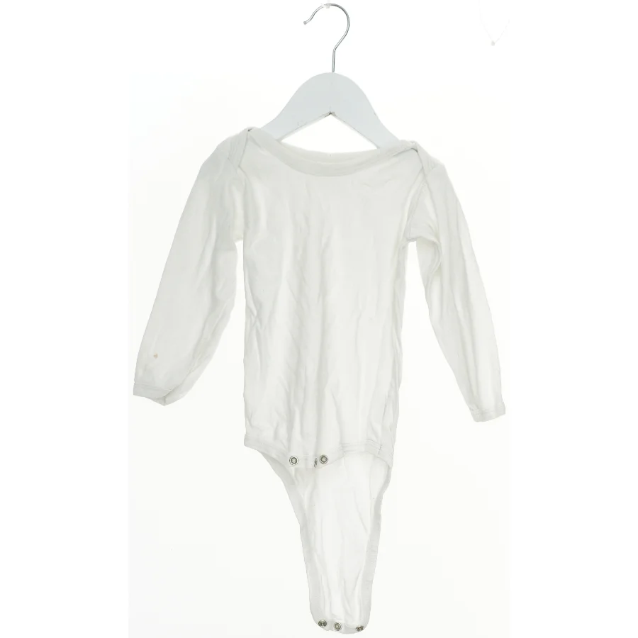 Hvid bodystocking med lange ærmer fra Mm (str. 86)