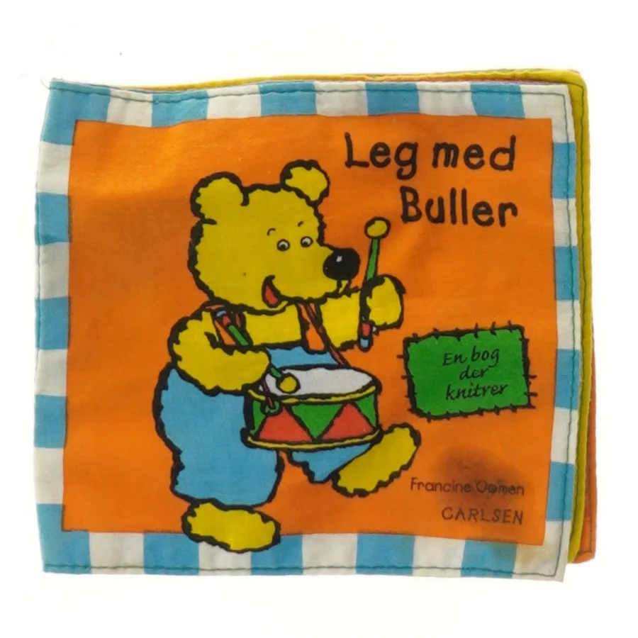 Børnebøger stofbog Leg med Buller fra CARLSEN af Francine Oomen (str. 14x13 cm) (Bog)