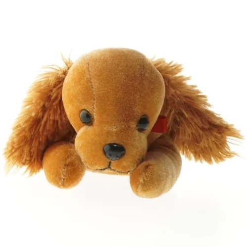 Brunt plysdyr, hund (str. 26 cm)