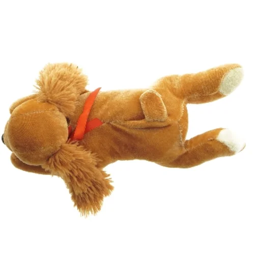 Brunt plysdyr, hund (str. 26 cm)