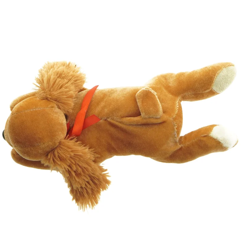 Brunt plysdyr, hund (str. 26 cm)