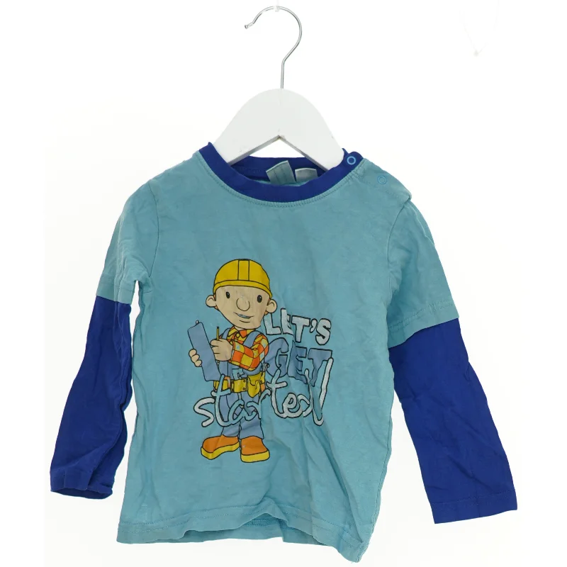 Langærmet T-shirt med print fra Bob The Builder (str. 92)