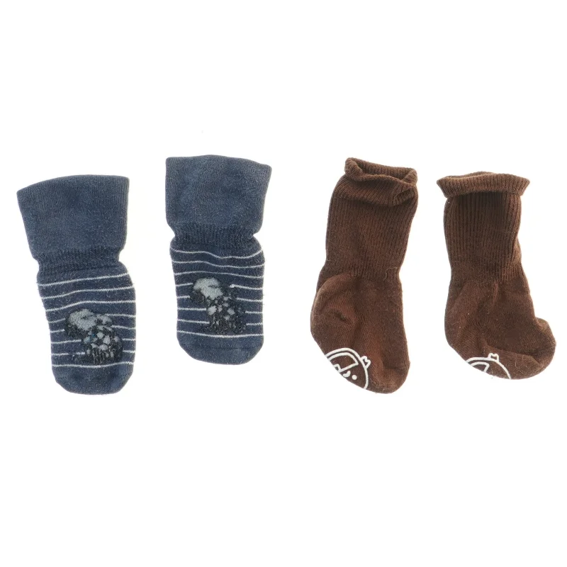 Babysokker 2 par (str. fod 10 cm længde 15 cm)