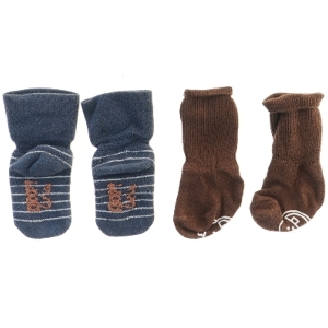 Babysokker 2 par (str. fod 10 cm længde 15 cm)