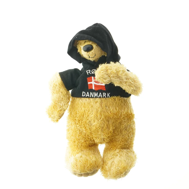 Tøjbamse med hættetrøje (str. 32 cm)