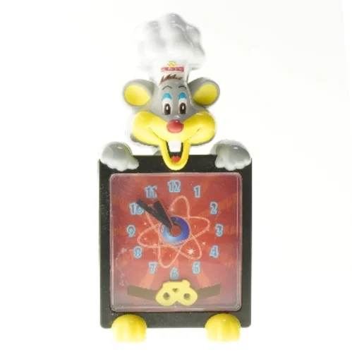 Børne væg-ur formet som mus fra Guldbageren (str. 30x14 cm)