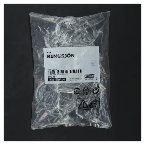12x Ringsjön gardinringe fra IKEA