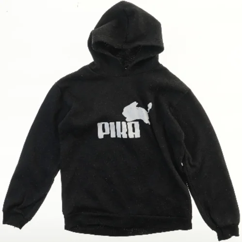 Sort hættetrøje med Pika tryk (str.  150 )