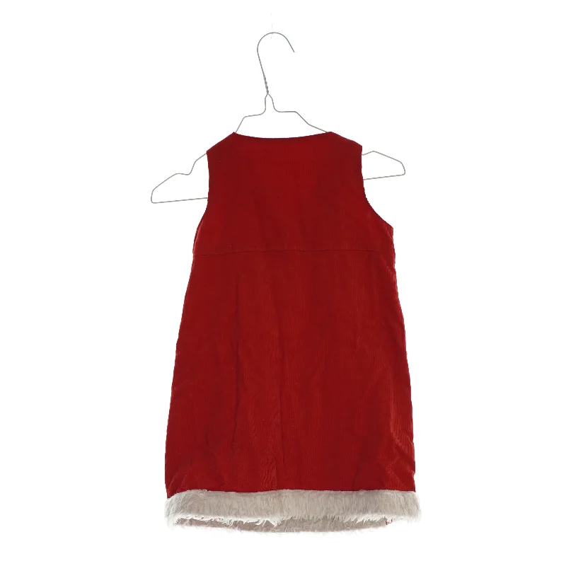 Julekjole i fløjl (Str. ca. 98 cm)