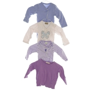 3 bodystockings og en bluse (str. 68)