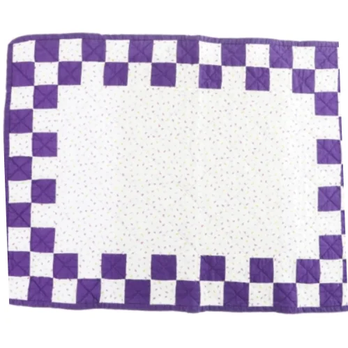 Firkantet tæppe med tern