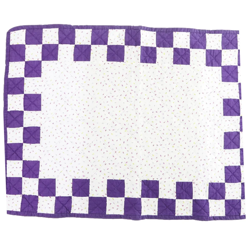 Firkantet tæppe med tern