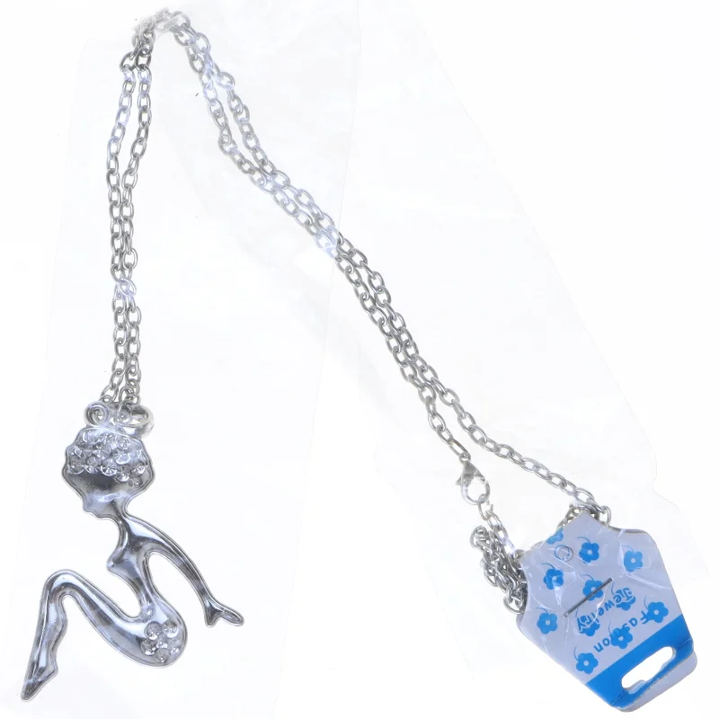 Sølv halskæde med figur vedhæng fra Fashion Jewelry (str. 60 cm)