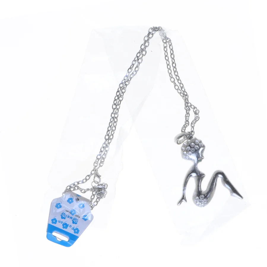 Sølv halskæde med figur vedhæng fra Fashion Jewelry (str. 60 cm)