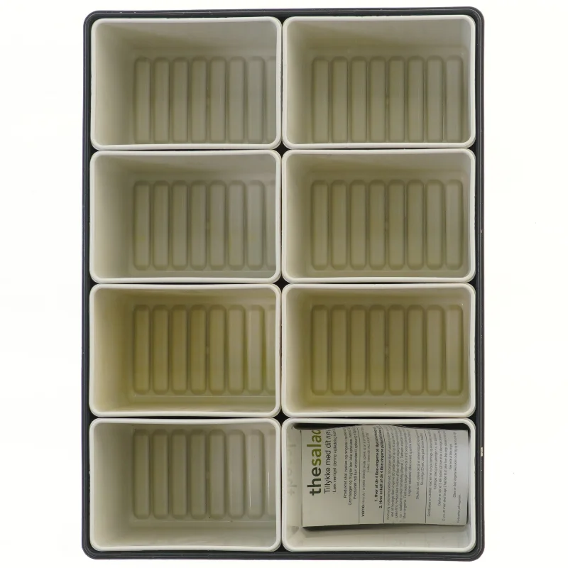 Plantespirer-bakker med låg fra The Salad Bar (str. 36x26x11 cm)