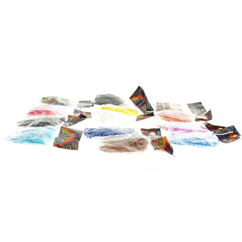 Loom Bands farverige DIY elastikker (str. Ø, 1,5 cm)