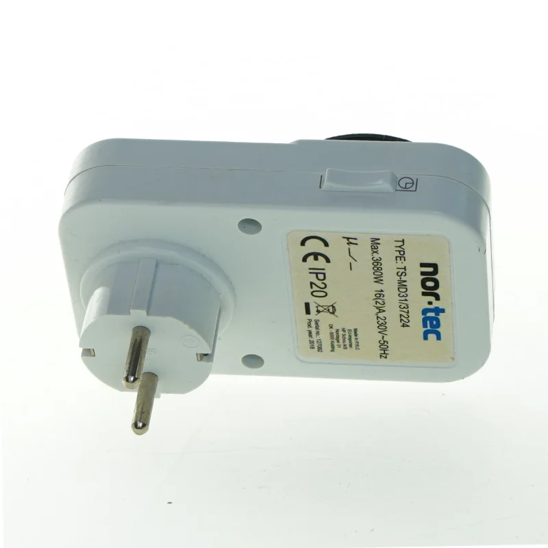 Mekanisk timer stikkontakt fra nor.tec (str. 12x7,5 cm)