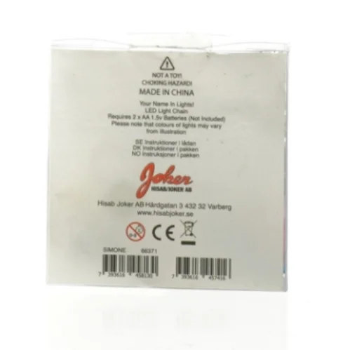 LED lyskæde 'SIMONE' fra Hisab Joker (str. Fuld længde, 154 cm)