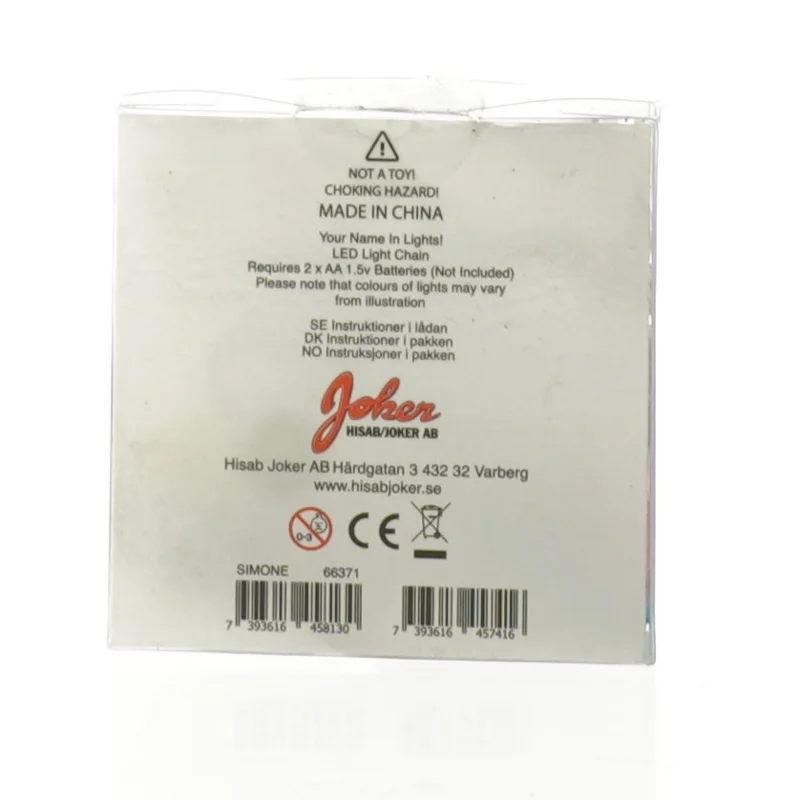 LED lyskæde 'SIMONE' fra Hisab Joker (str. Fuld længde, 154 cm)