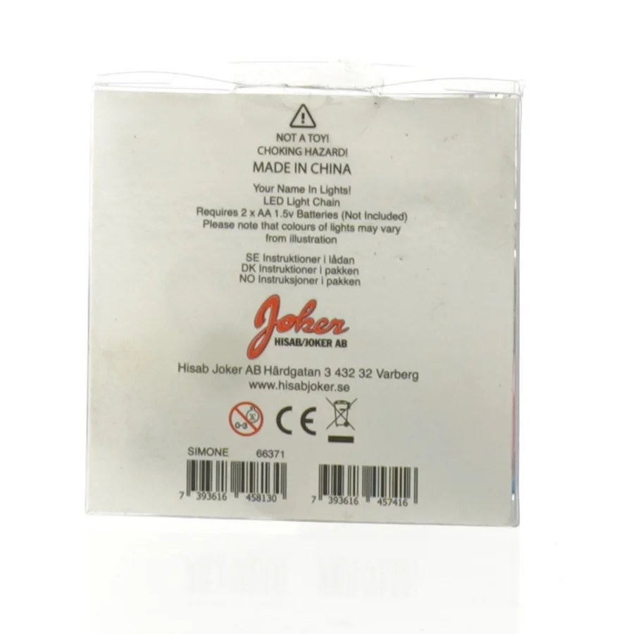 LED lyskæde 'SIMONE' fra Hisab Joker (str. Fuld længde, 154 cm)