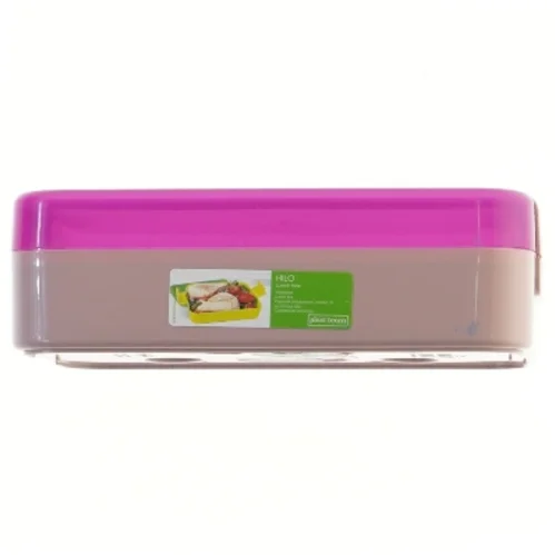 Frokostboks med låg fra Plast Team (str. 20x14 cm)