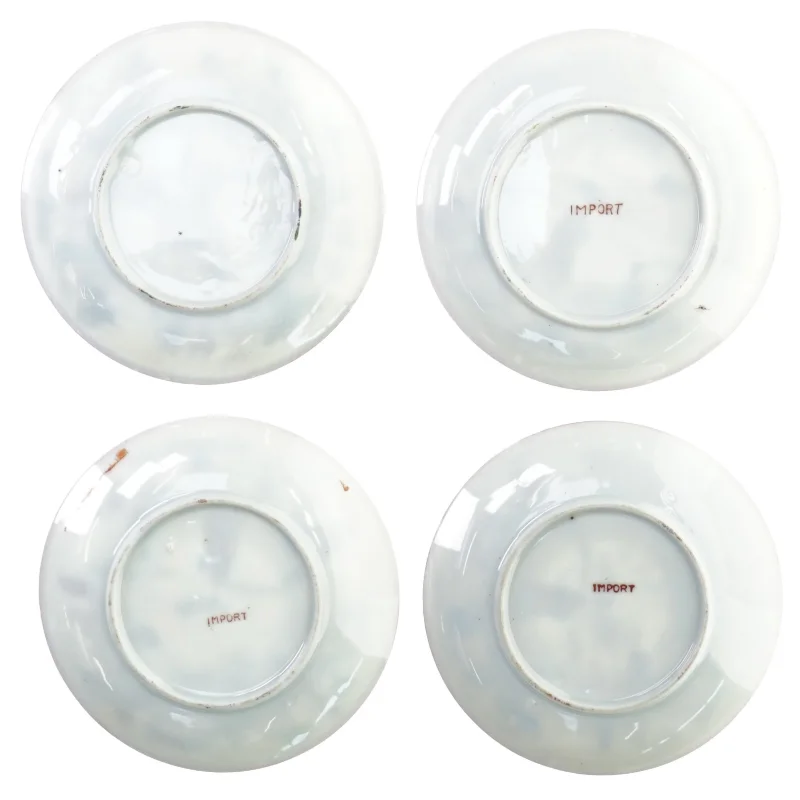 Små tallerkener, med asiatisk motiv (str. 13 cm)