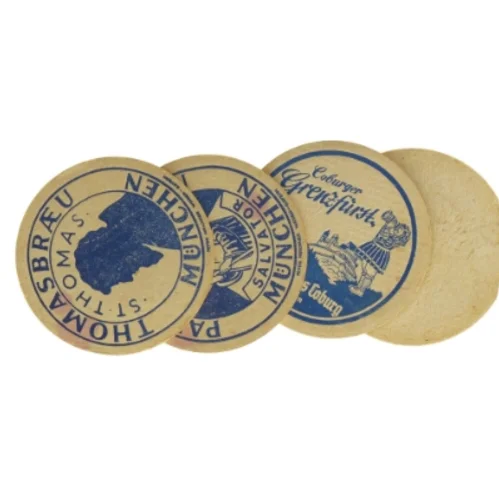 Vintage ølbrikker (str. Ø. 12 cm)