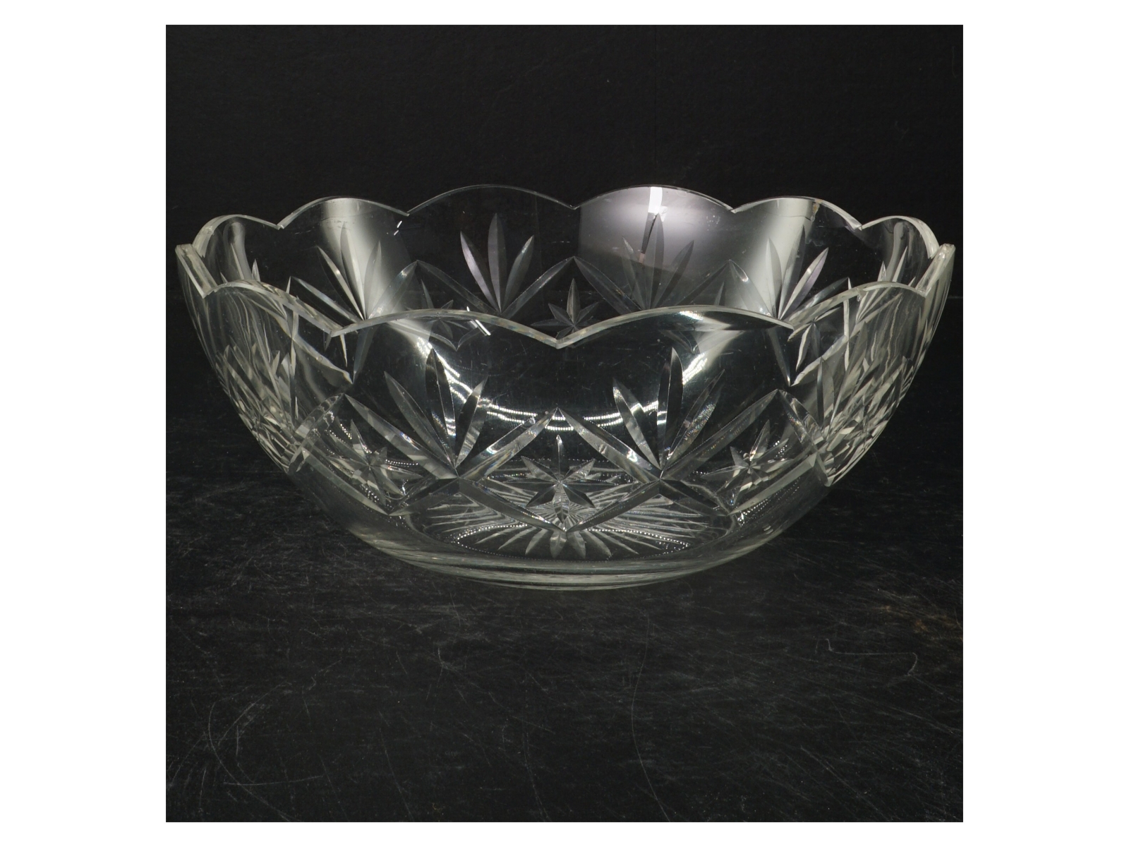 Krystal skål (str. Ø. 24 cm)