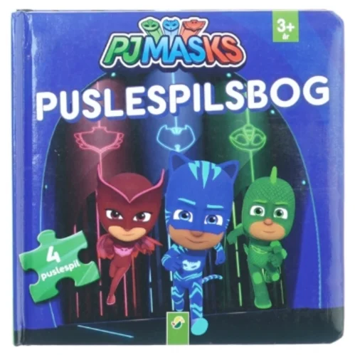 Puslespils bog fra Pjmasks (str. 21 x 21 cm)