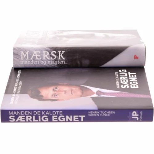 2 bøger fra Mærsk omhandlende Dynastiet Mærsk og Særlig Egnet 