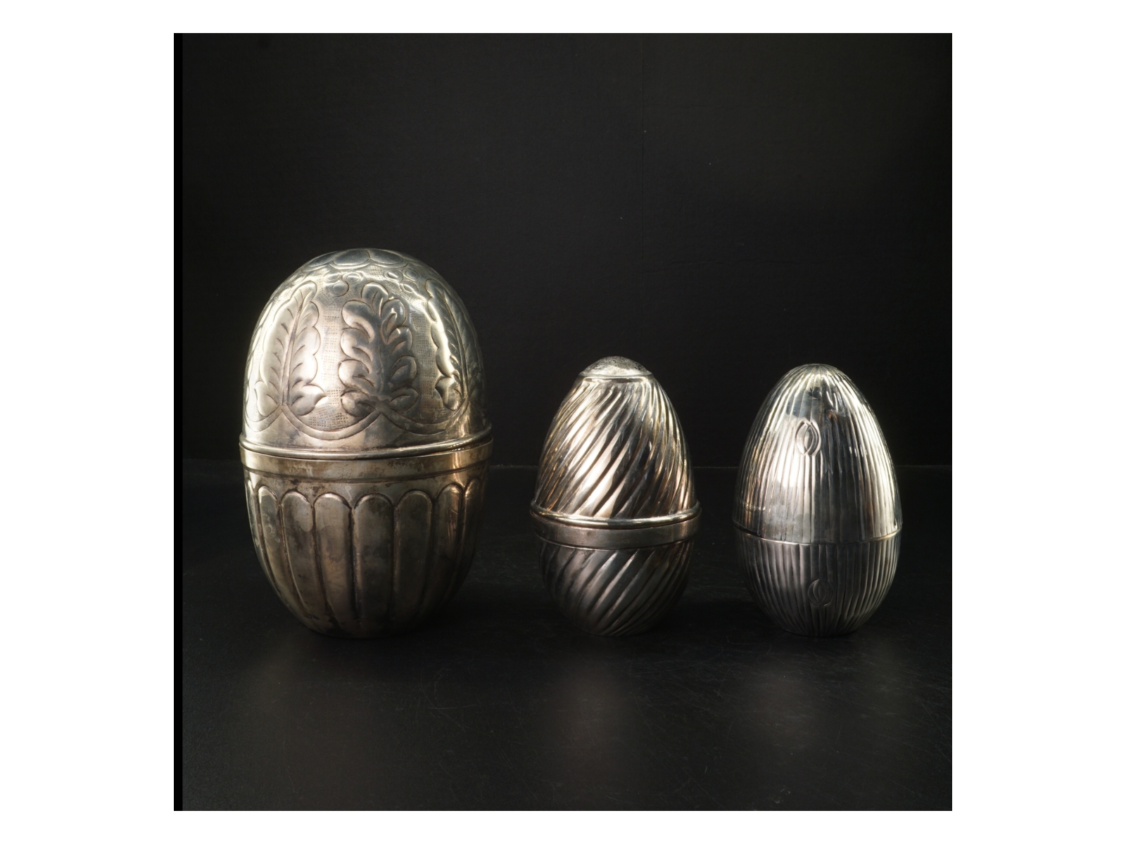 3 Silver eggs fra Summerbird: Sæt af tre dekorative “sølvæg”