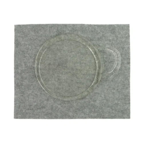 Glasfad med håndtag