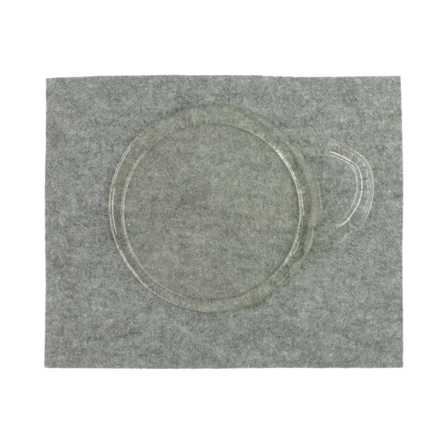 Glasfad med håndtag