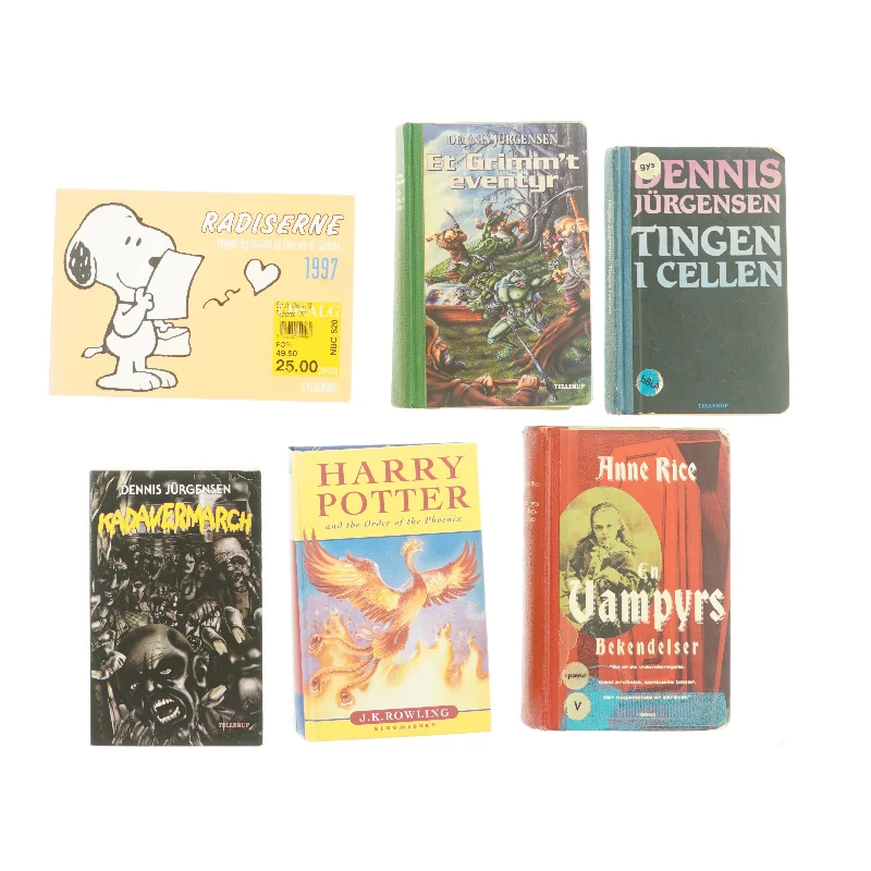 Blandede ungdomsbøger på dansk og på engelsk