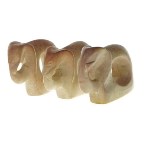 Elefant-servietringe 3 stk. (str. 9 X 5 cm)