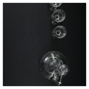 Karafler og vinglas sæt (str. H af flaske. 27 cm)