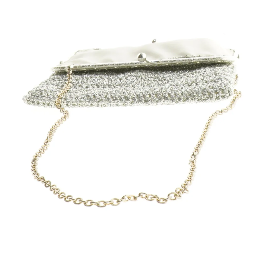 Aftenclutch med kæderem (str. 20 x 16 cm)