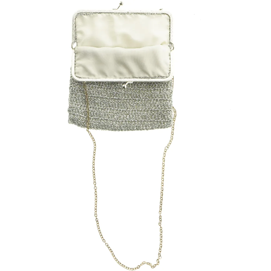 Aftenclutch med kæderem (str. 20 x 16 cm)