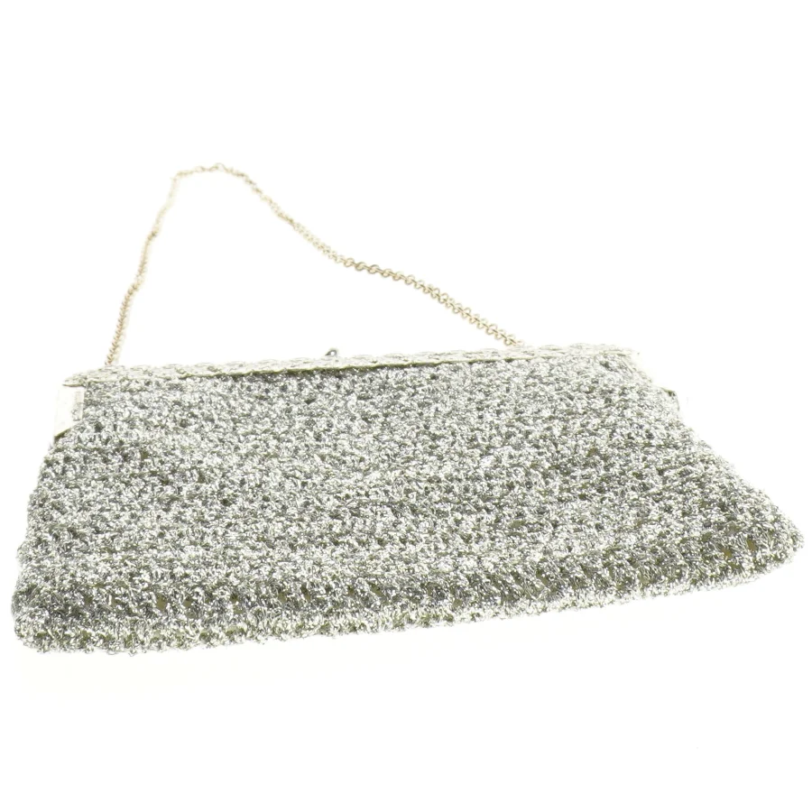 Aftenclutch med kæderem (str. 20 x 16 cm)