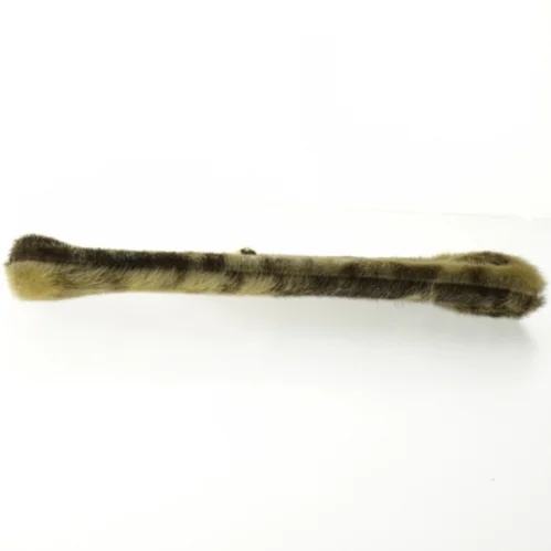 Pelsbetrukket clutch fra Bon Gout (str. 29 x 11 cm)