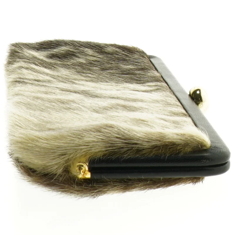 Pelsbetrukket clutch fra Bon Gout (str. 29 x 11 cm)