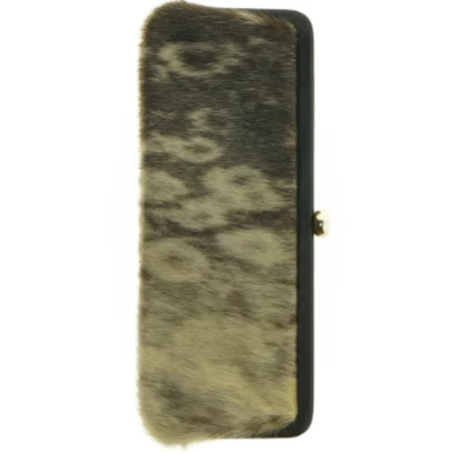 Pelsbetrukket clutch fra Bon Gout (str. 29 x 11 cm)