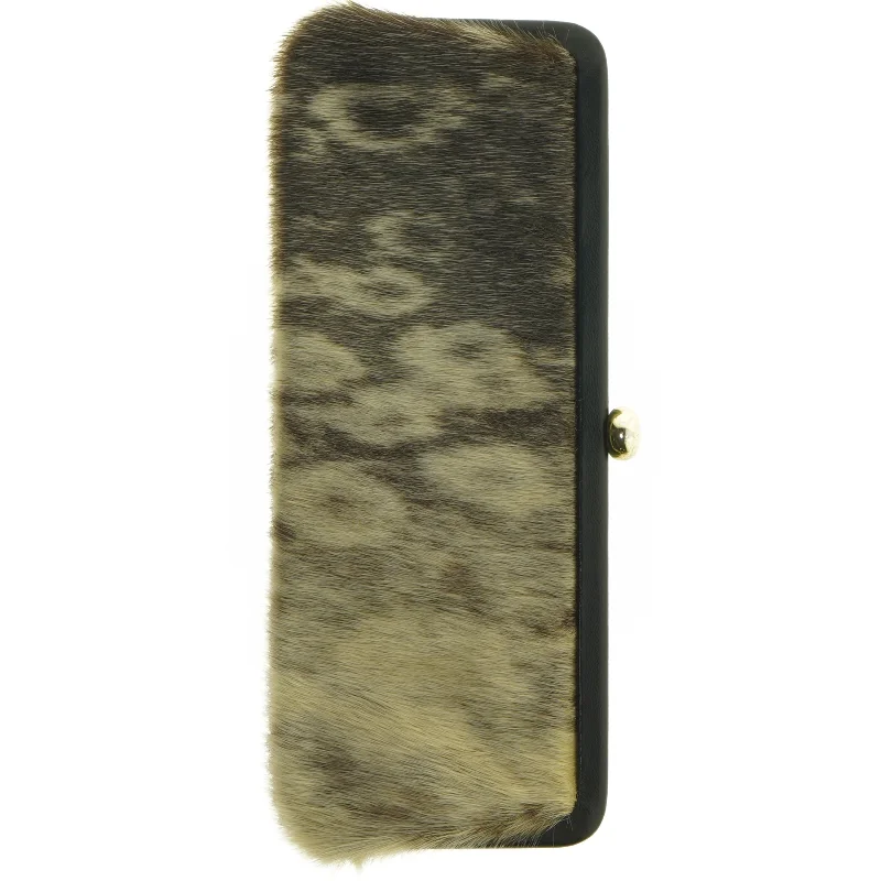 Pelsbetrukket clutch fra Bon Gout (str. 29 x 11 cm)